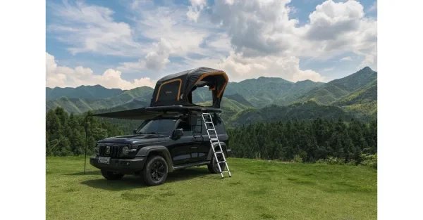 Lightweight Inflatable Rooftop Tent Portal Nomis One Debuts on Kickstarter