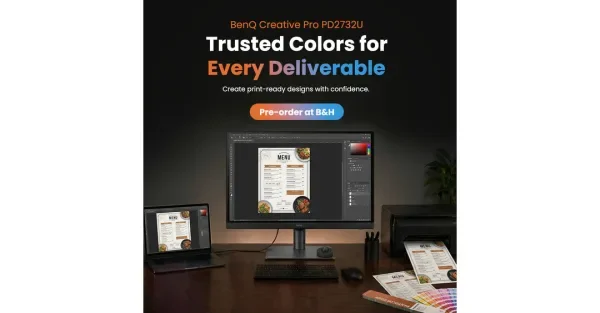 BenQ Debuts Creative Pro Line with PD2732U for Trusted Colors for Every Deliverable