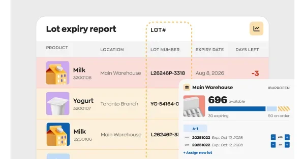 inFlow Inventory lance un système de suivi des numéros de lot et des dates de péremption