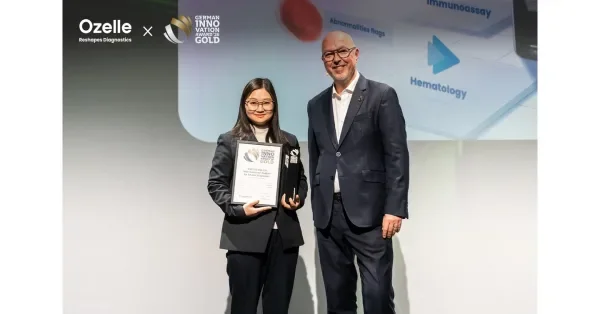Ozelle erhält Gold-Auszeichnung beim German Innovation Award für die vierte Generation der Hämatologieanalyse