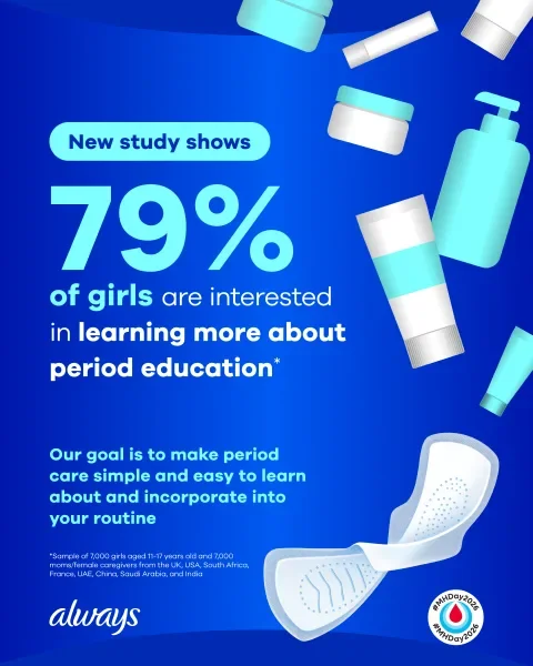 New P&amp;amp;G Survey Finds More Than 1 in 3 Girls Understand Skincare Better Than Their Period