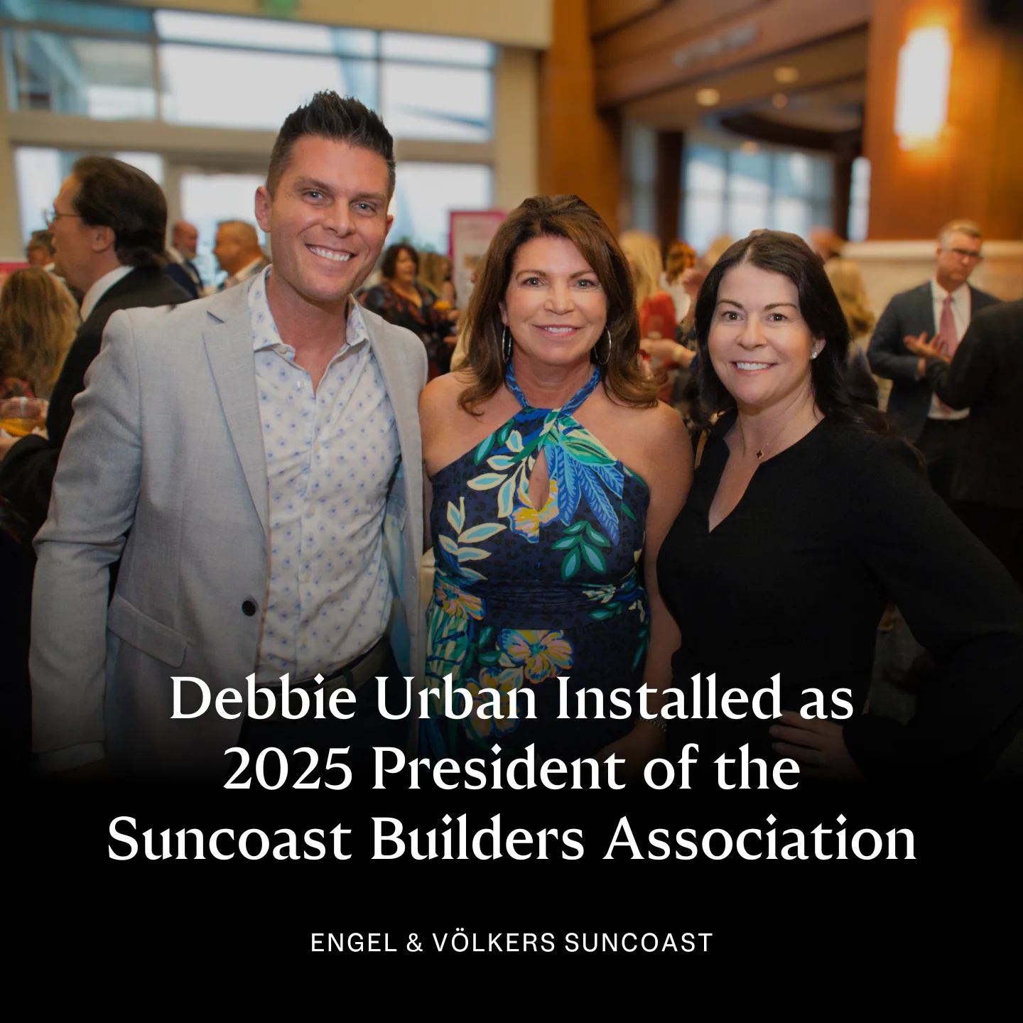 Debbie Urban as 2025 President of the Suncoast Builders Association 