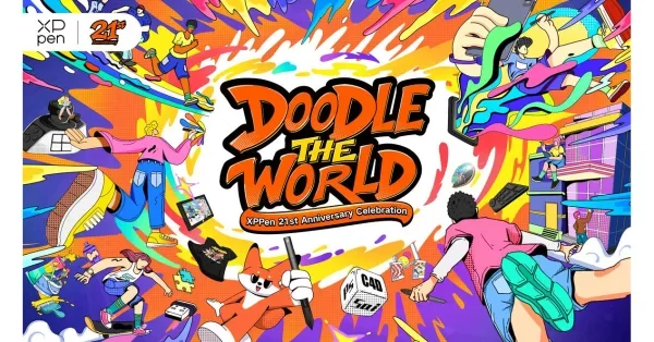 XPPen Marks Its 21st Anniversary with "DOODLE THE WORLD", Bringing Creativity Beyond Boundaries