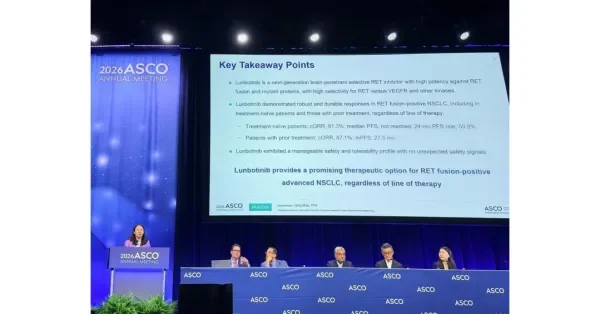 Kelun-Biotech Presents Pivotal Phase II Data for Lunbotinib Fumarate (A400/EP0031) in RET Fusion-Positive NSCLC at 2026 ASCO