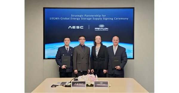 AESC and Prevalon Energy Sign 10+ GWh Strategic Supply Agreement to Support Global Energy Storage Growth