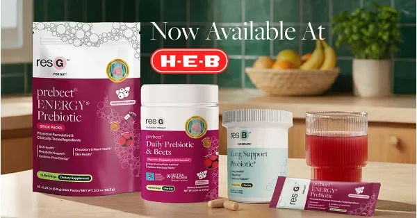 resbiotic® vuelve a casa, a Texas: La marca microbioma con sede en Dallas llega en H-E-B