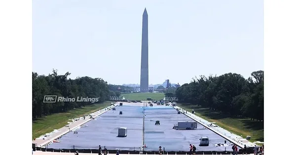 Rhino Linings Protective Coating Technologies Support Rehabilitation of the Washington DC Reflecting Pool