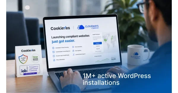 CookieYes Named Exclusive Consent Management Partner for Cloudways